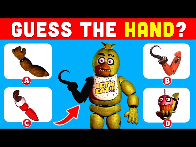 Guess The FNAF Character by Their Hand - Fnaf Quiz | Five Nights At Freddys