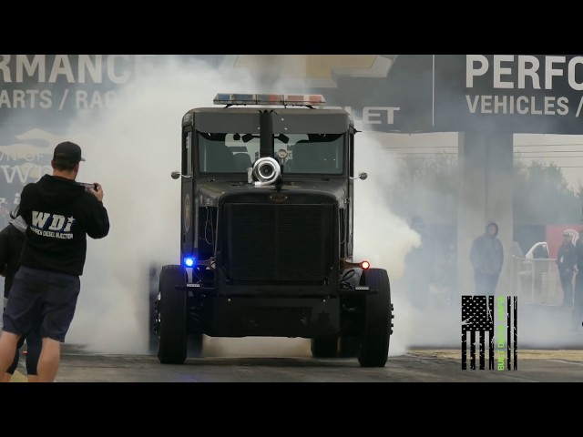 4,000HP rat rod PETERBILT BIG RIG SEMI shows off at the Ultimate Callout Challenge