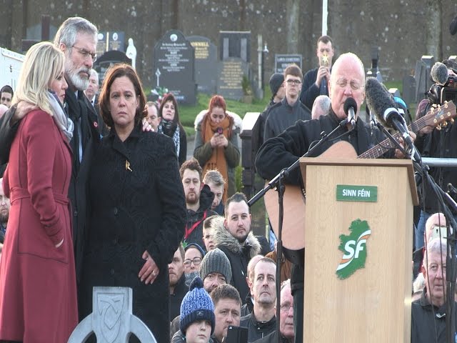 Christy Moore sings a moving farewell to Martin McGuinness