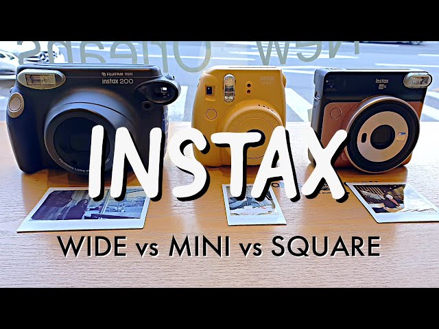 Best Instant Camera | Instax Mini vs Instax Square SQ6 vs  Instax Wide Comparison + Korea Cafe Vlog