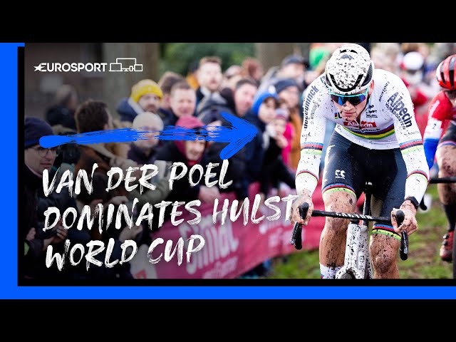 Van Der Poel's Seventh Consecutive Victory! 🙌 | UCI Cyclo-cross World Cup Highlights | Eurosport
