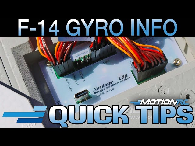 All-New Twin 64mm F-14 Tomcat Gyro Info | Motion RC Quick Tip