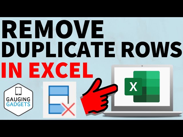 How to Remove Duplicate Rows in Excel