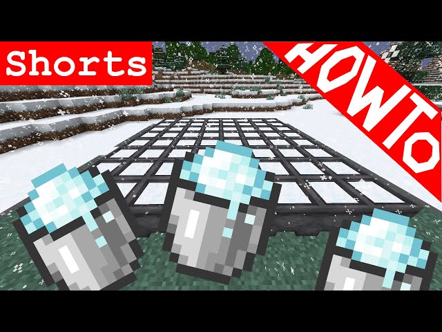 Minecraft 1.17: How to Easily Get Powder Snow - Tutorial