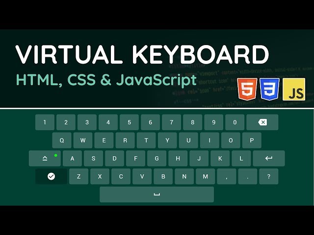 Virtual Keyboard in JavaScript - HTML, CSS & JavaScript Tutorial (Project Video)