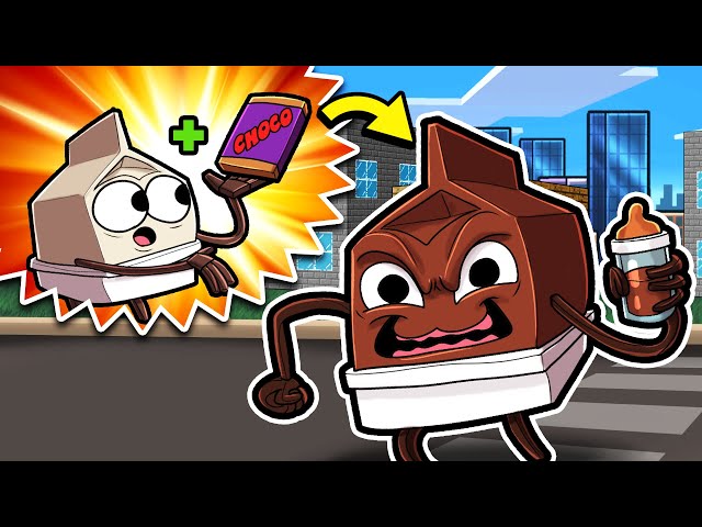 Baby Milkwalker becomes a CHOCOLATE Monster! (Minecraft)
