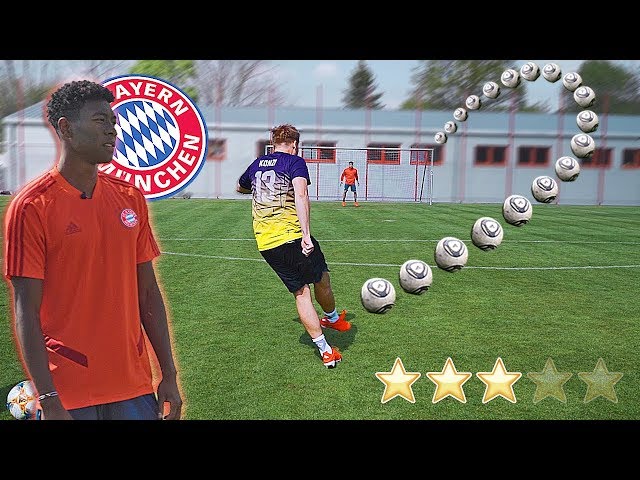 FC Bayern Munich PRO David Alaba RATES our FREE KICKS 😱