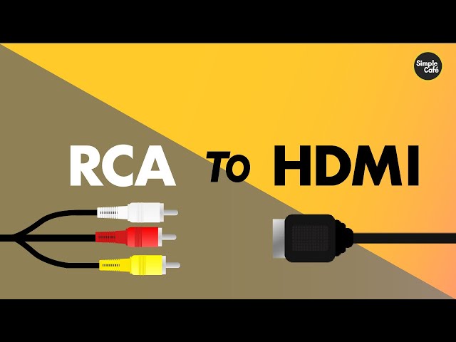 Play RCA devices on HDMI Tv's