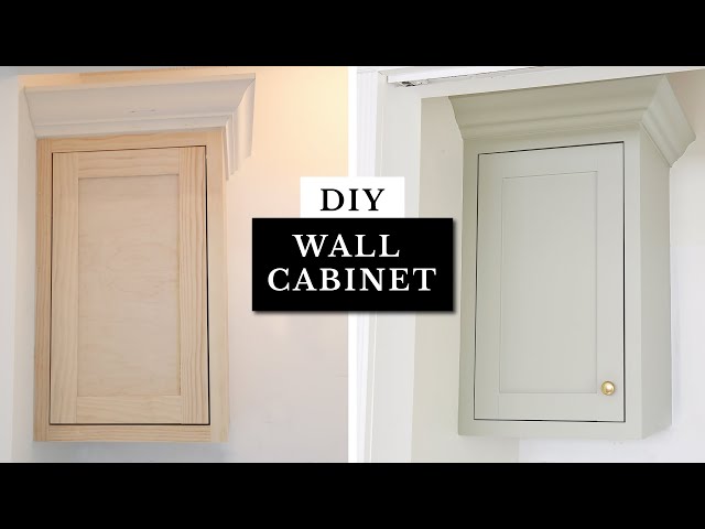 DIY Wall Cabinet | Beautiful, High End Look on a Budget!