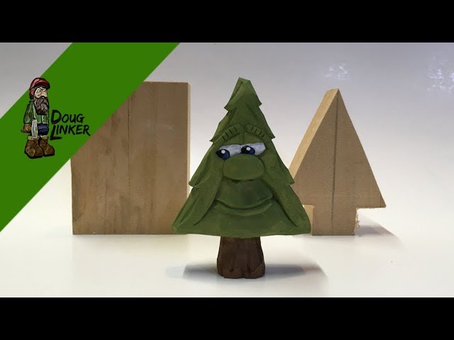 Woodcarving How To  - Carve Larry's Happy Christmas Tree
