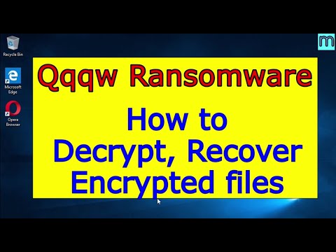 Qqqw virus (ransomware). How to decrypt .Qqqw files. Qqqw File Recovery Guide.