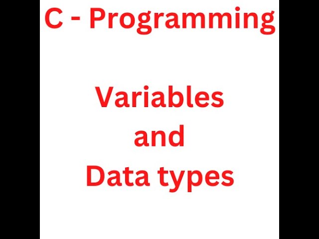 Variables and Data types || Lecture 2