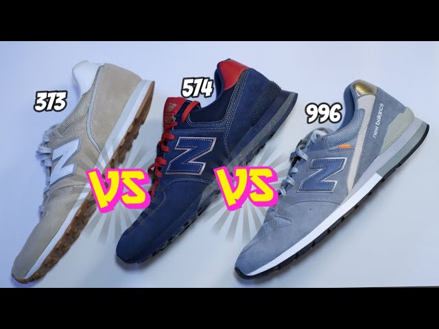 What's the difference?? Comparing 3 similar New Balance models: 373 vs 574 vs 996
