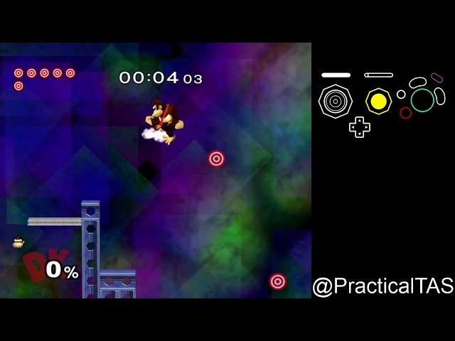 SSBM Break The Targets [TAS]: Donkey Kong [7.57] [WR]