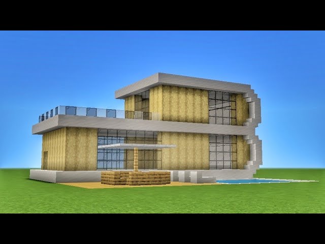Minecraft Beautiful Modern House Tutorial 🏡🏡🏡