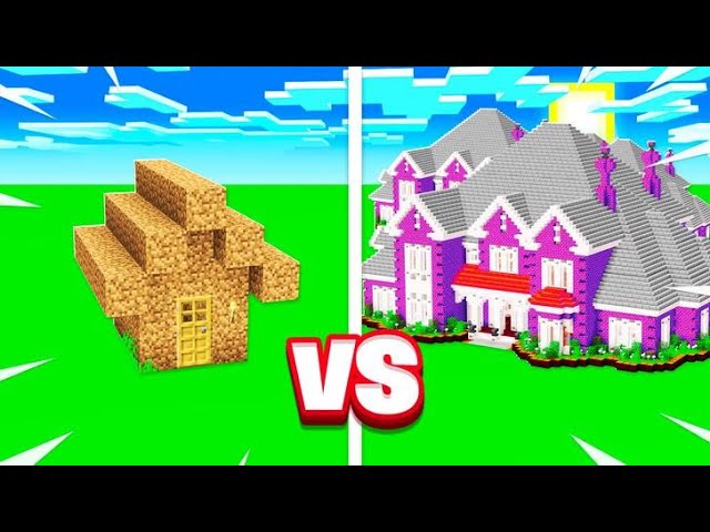 NOOB Vs PRO Minecraft House BUILD BATTLE!