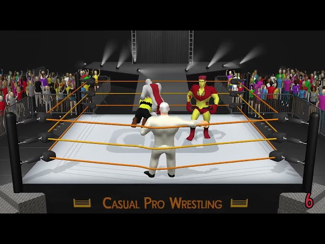 Casual Pro Wrestling - 30 Man Over the Top Rope Countdown Battle Royale