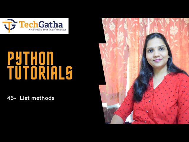 Python 45 - List methods