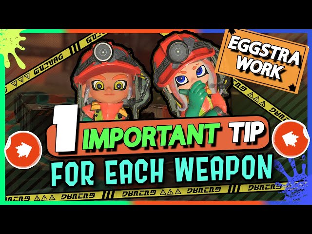 2nd Eggstra Work │ One Big Tip For Each Weapon │ Salmon Run Splatoon 3