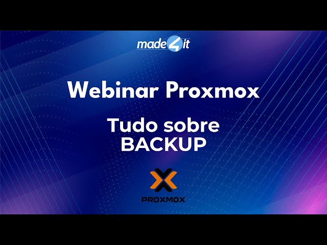 Webinar Proxmox - Backup