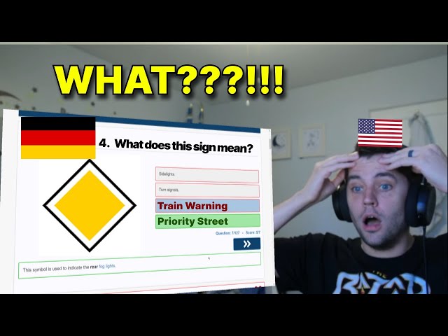 American takes the German Driving Written Exam [part 1]