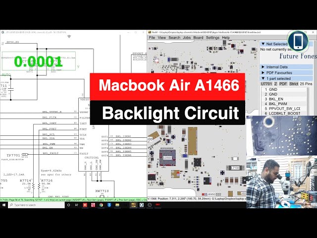 Macbook Air A1466 Backlight Repair, Circuit Details