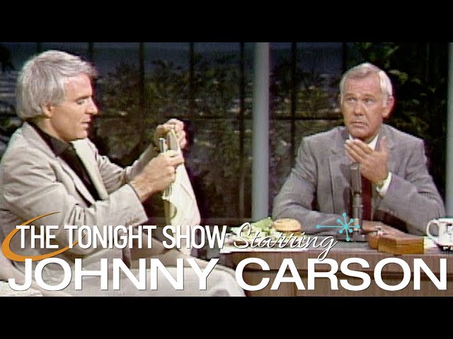 "Wild & Crazy Guy" Steve Martin Drops By And Orders Dinner on Carson Tonight Show