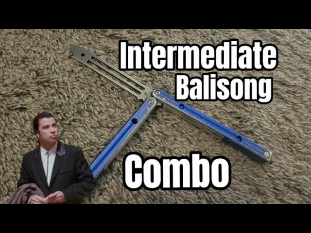 Intermediate Balisong combo (3) with slo-mo ft: beat armed shark squidtrainer 🦑