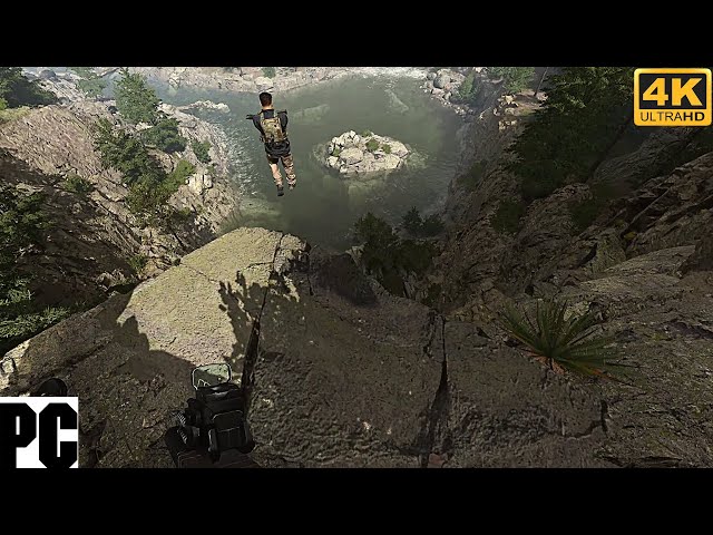JUMPING OFF A MASSIVE CLIFF | Call of Duty Modern Warfare 2 #shorts
