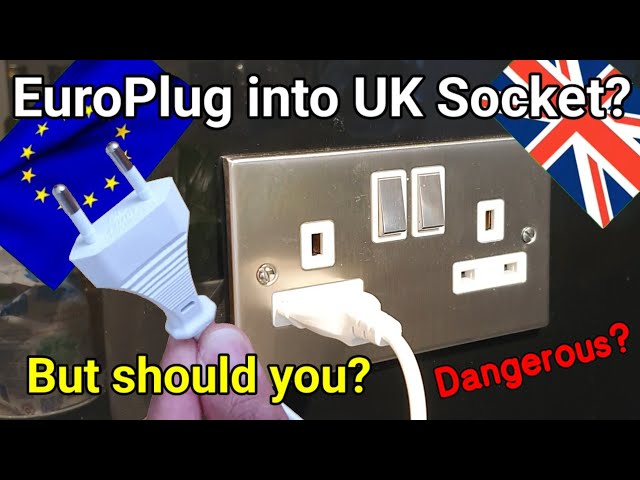 Can you plug a European plug directly into a UK socket outlet? #electronics creators