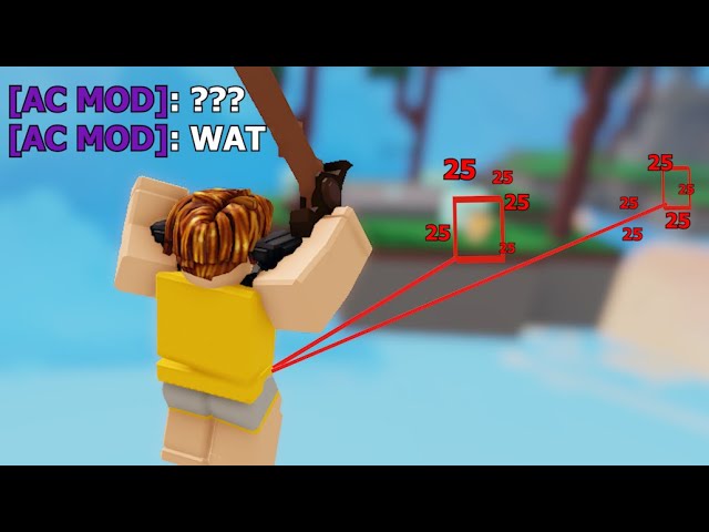 using EVERY HACK against an AC MOD (Roblox Bedwars)