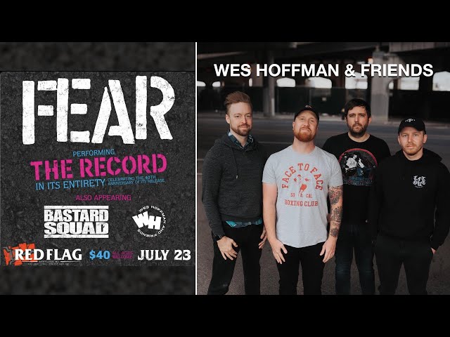 Wes Hoffman & Friends LIVE at Red Flag opening up for FEAR