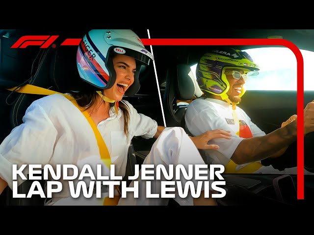 "Did We Break The Car?" Lewis Hamilton Takes Kendall Jenner For A Miami Hot Lap F1 Pirelli Hot Laps