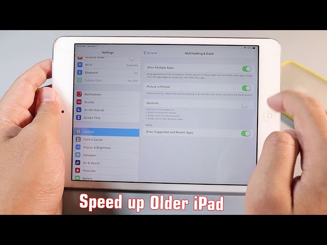 How to speed up Older iPad mini 2 - iOS 12