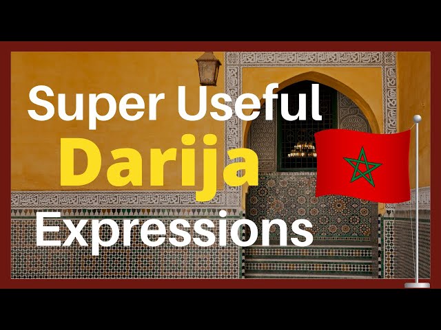 Very Common and Super Useful Expressions to know as a tourist in Morocco!