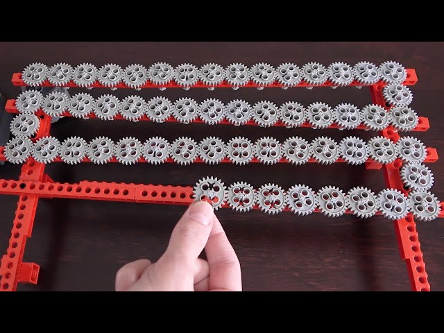 Making the Longest 1:1 Lego Gear Train