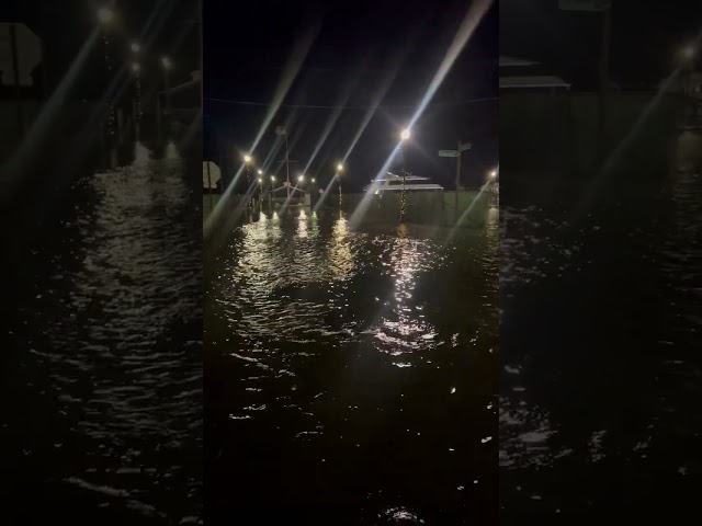 Water Rises Rapidly in Freeport, Long Island