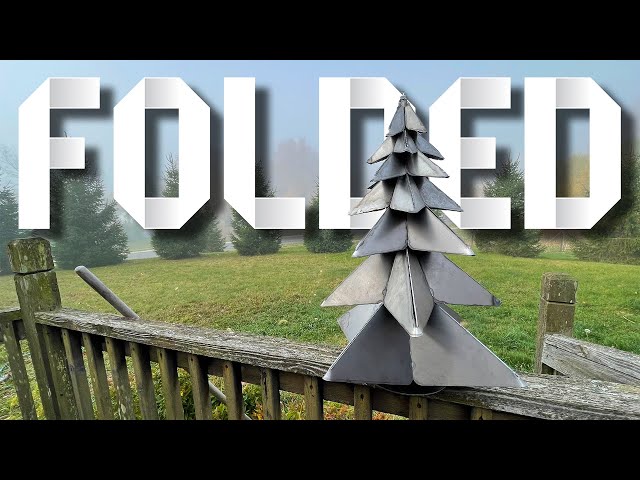Plasma Cutting with Patterns | Folded Steel Tree