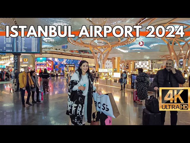 ISTANBUL TURKEY AIRPORT 2024 DEPARTURE TERMINAL 4K WALKING TOUR | SHOPS,FOODS,DUTY FREE