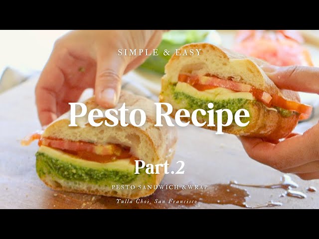 1분완성 건강한 바질페스토 샌드위치&랩 Classic & Simple : The Best Basil Pesto Sandwich #easyrecipe #샌드위치 #샌드위치만들기