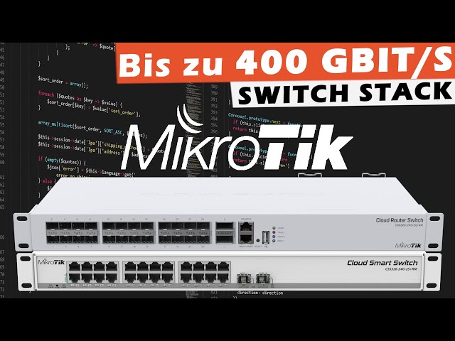 Mikrotik CRS - Mehr als !! 400 GBIT/S !! Switch Stacking - SFP+ QSFP+