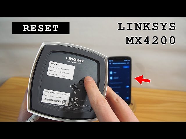 Linksys Velop AX4200 mesh Wi-Fi 6 system • Reset, remove node from network