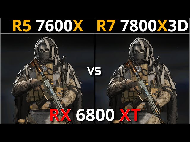 RYZEN 5 7600X vs RYZEN 7 7800X3D | Test in 10 Games | RX 6800 XT
