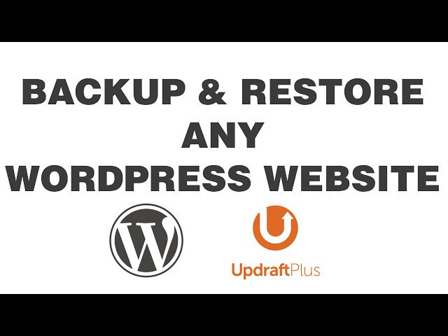 How to Backup/Restore Any WordPress Website (UpdraftPlus) in UNDER 3 MINS!