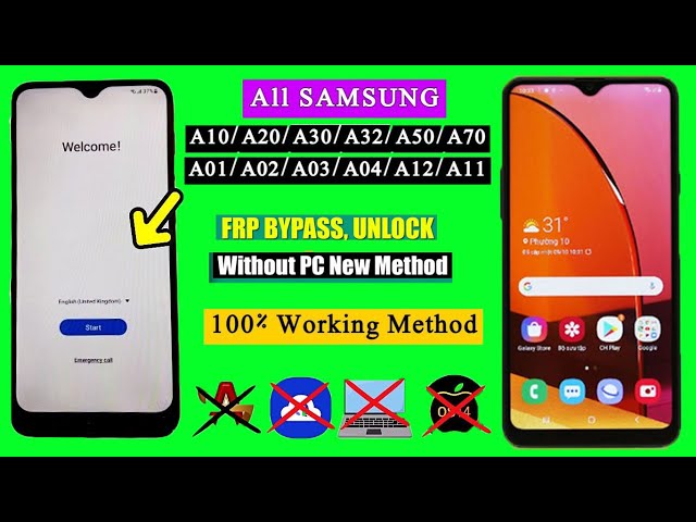 Samsung A10/A02/A03/A12/A70/A50/A30/A20 Frp Bypass | All Samsung Google Account Bypass Wiyhout Pc