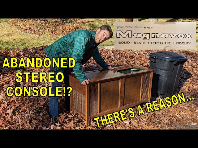 They Found A Broken Stereo Console On Trash Day...Let's Fix It!!