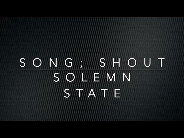 Solemn State - Shout (instrumental)