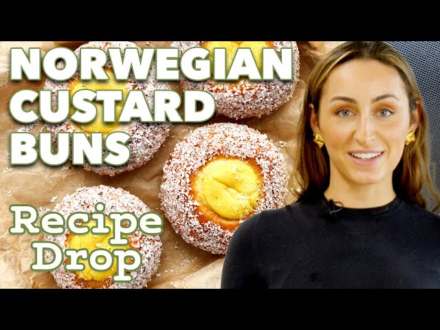 Pillowy Norwegian Cardamom Custard Buns (Skolebrød) | Recipe Drop | Food52