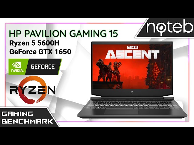 HP Pavilion Gaming 15-ec2 - The Ascent Gameplay Benchmark (Ryzen 5 5600H, GTX 1650)