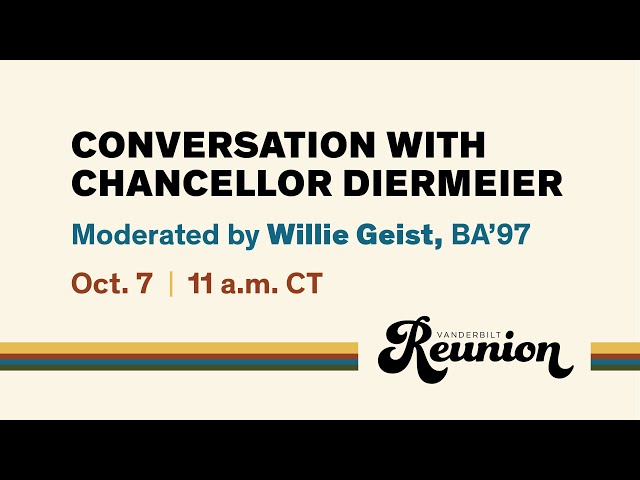 Conversation with Chancellor Diermeier, moderated by Willie Geist '97